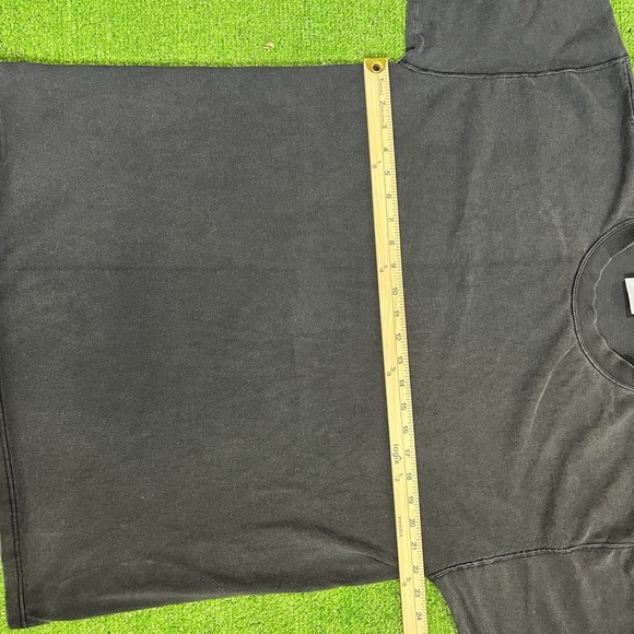 Vintage Single Stitch Heavy Cotton T-shirts (2) LG 90s Pluma Red & Black Solid - Picture 10 of 12